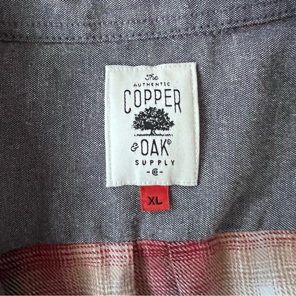 The Authentic Copper Oak Supply Co. Men's Flannel Shirt (XL) Excellent Condition - Picture 3 of 8